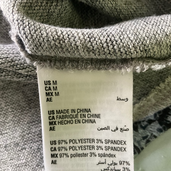 style co tops medium 3/4 sleeves round neck thin sweater elegant blue pattern. - Picture 4 of 4